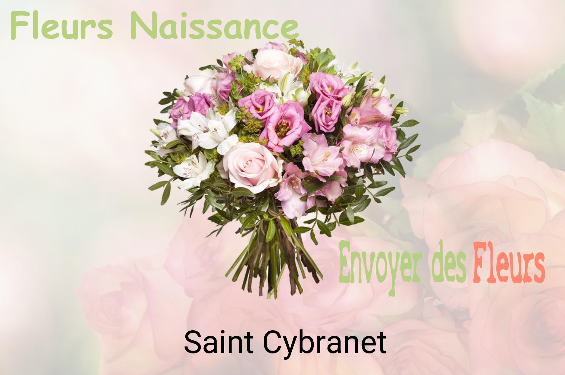 Bouquet de fleurs de naissance livré à Saint-Cybranet